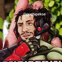 Jetstream Sam "Considering Bloodshed" Acrylic Keychain Jetstream Sam "Considering Bloodshed" Acrylic Keychain