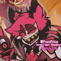 Radio Jackalope! Bunny Alastor 3.5" Acrylic Keychain Radio Jackalope! Bunny Alastor 3.5" Acrylic Keychain