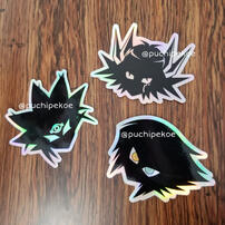 Yu-Gi-Oh! Holographic Silhouette Stickers Yu-Gi-Oh! Holographic Silhouette Stickers